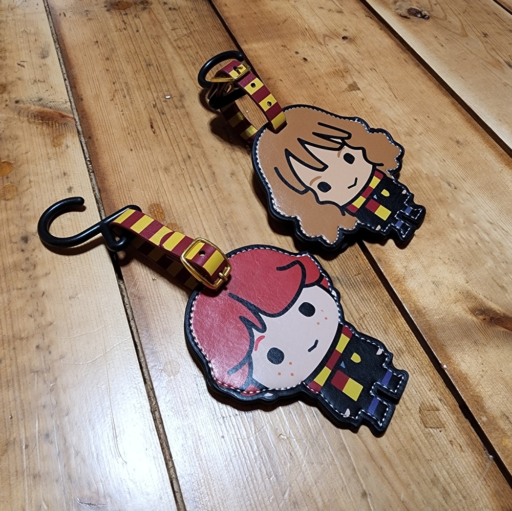 Ron & Hermione Bag tags